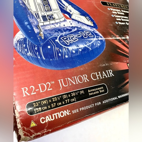 Star Wars Episode 1 R2-D2  Intex Children’s Blow-up Inflatable Junior Chair NIB - Picture 2 of 7